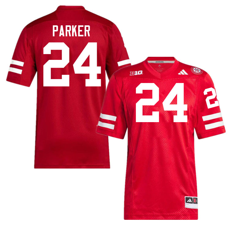 Nebraska Cornhuskers #24 Jamarion Parker College Football Jerseys Stitched-Scarlet Nebraska Cornhuskers #24 Jamarion Parker College Football Jerseys Stitched-Scarlet